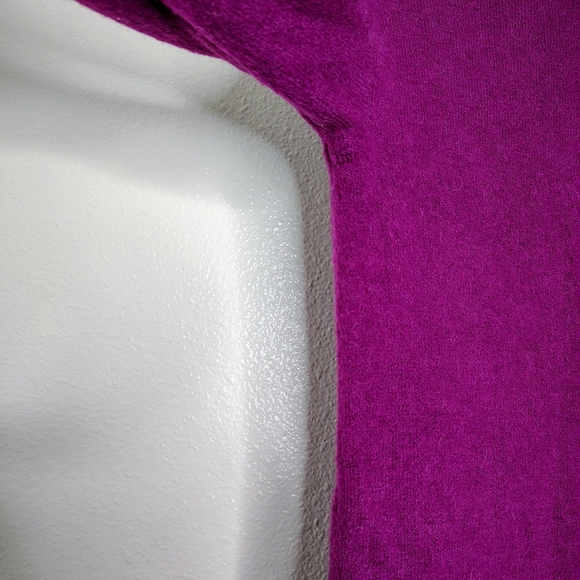 J Crew Purple Turtleneck Sweater-dress In Supersoft Yarn Sz XXS Merino/Alpaca - Picture 5 of 14